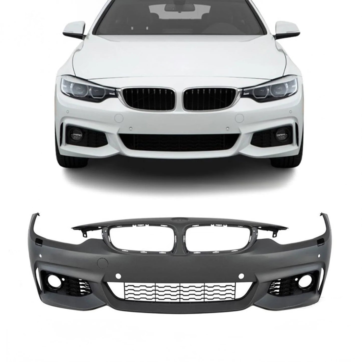 BMW F32 F33 F36 13-18 M-sport look etupuskuri, PDC, SRA