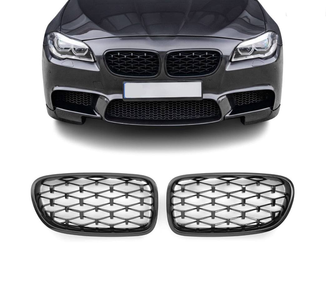 BMW F10 F11 Diamond Munuaiset Kiiltävä Musta