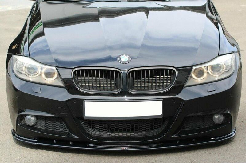 BMW E90 E91 08-11 M-Sport etupuskurin kiiltävän musta splitteri Maxton