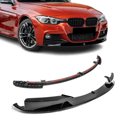 BMW F30 F31 M-Performance etupuskurin lippa kiiltävän musta (vahvistettu)