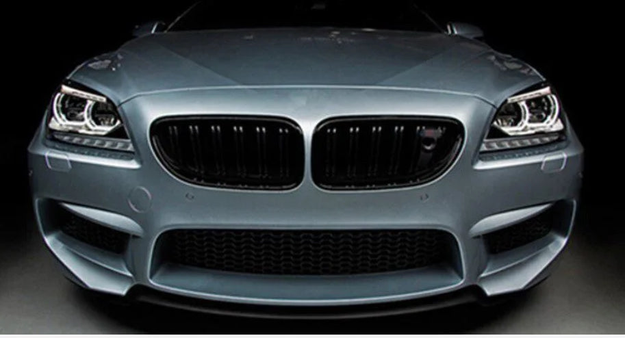 BMW F06,F12,F13 M-look kiiltävän mustat tuplarima munuaiset