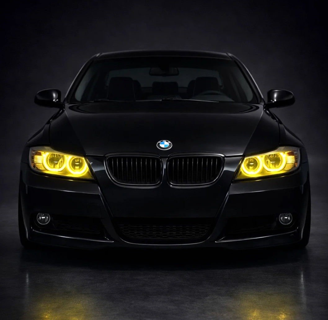 BMW E90 E91 LCI keltaiset DRL valot