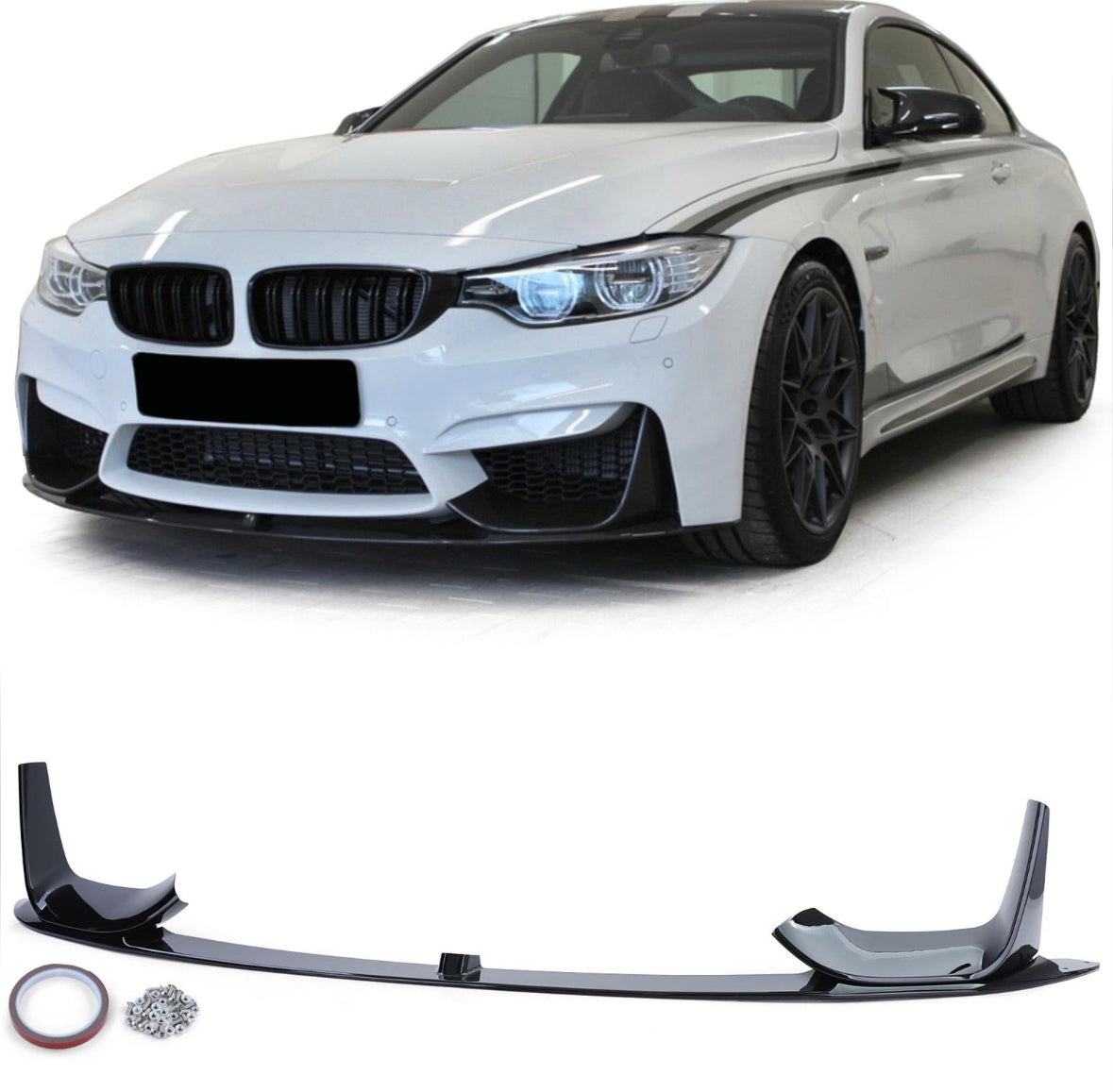 Bmw F80 M3 & F82 F83 M4 (2014-2020) M- Performance etuspoileri kiiltävän musta