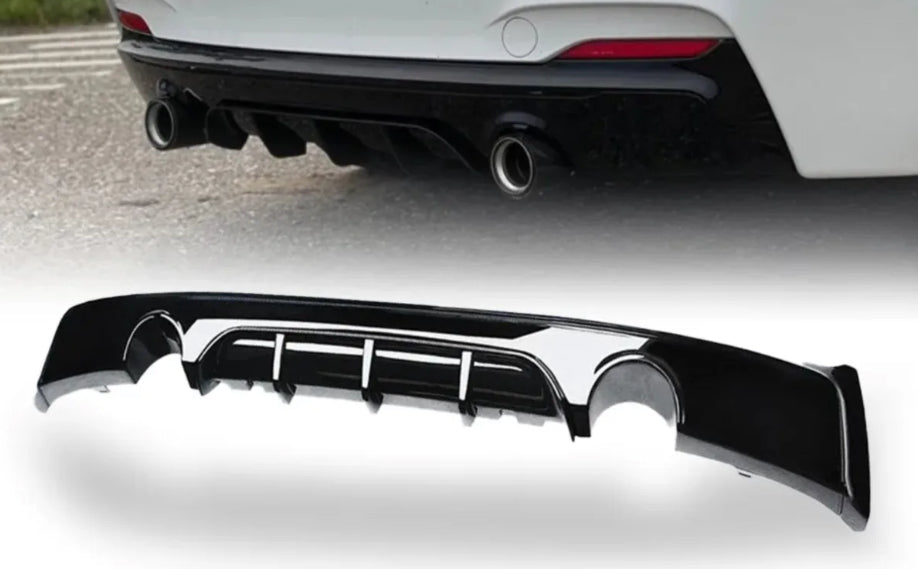 F22, F23 ///M-performance look kiiltävän musta takadiffuusori