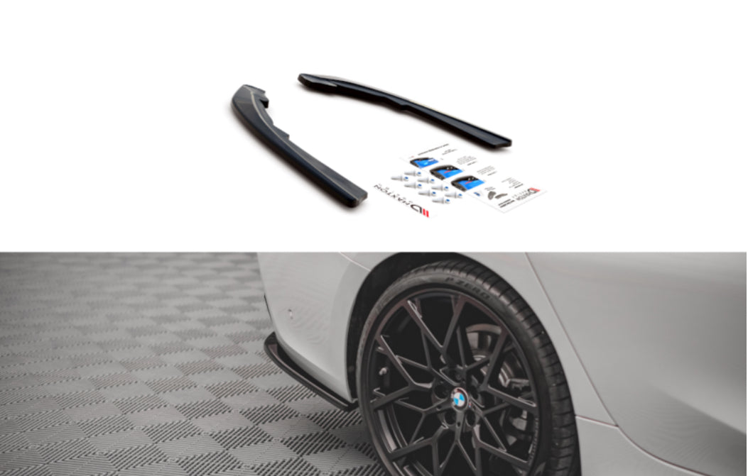 BMW G20 G21 19- vakiotakapuskurin kiiltävän mustat kulmapalat Maxton Design