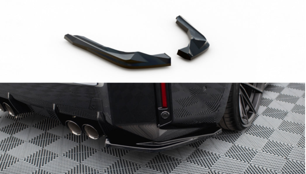 BMW M2 G87 23- kiiltävän mustat takapuskurin kulmapalat Maxton Design