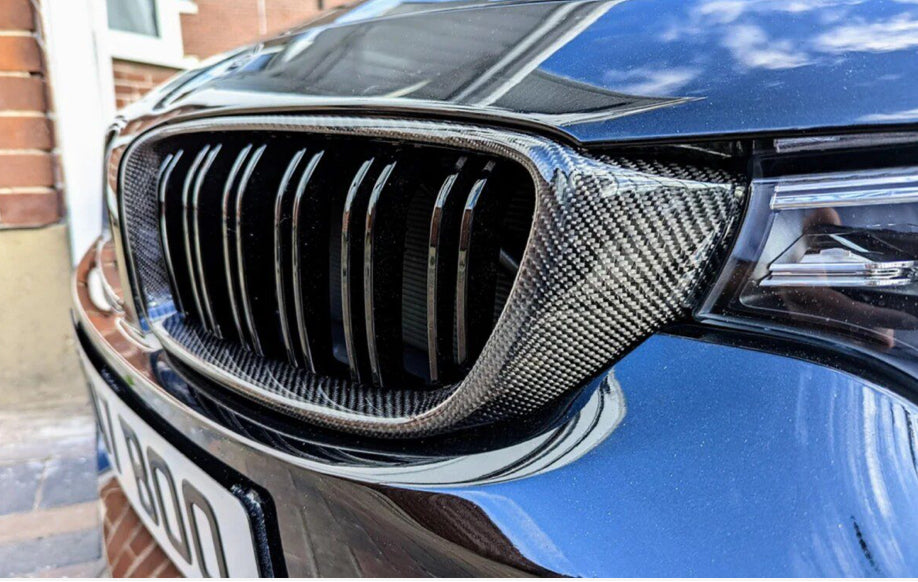 BMW F32, F33, F36 M-look hiilikuitu look munuaiset