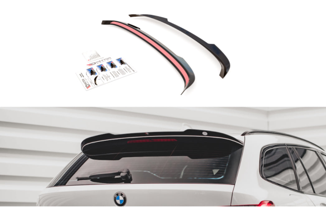 BMW G21 farmari 19- kiiltävän musta takaspoileri Maxton Design