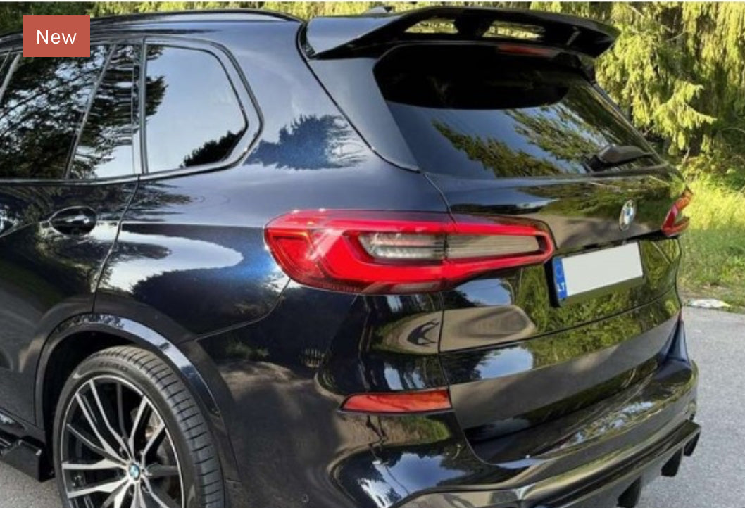 BMW X5 G05 AERO Style kiiltävän musta Takaspoileri