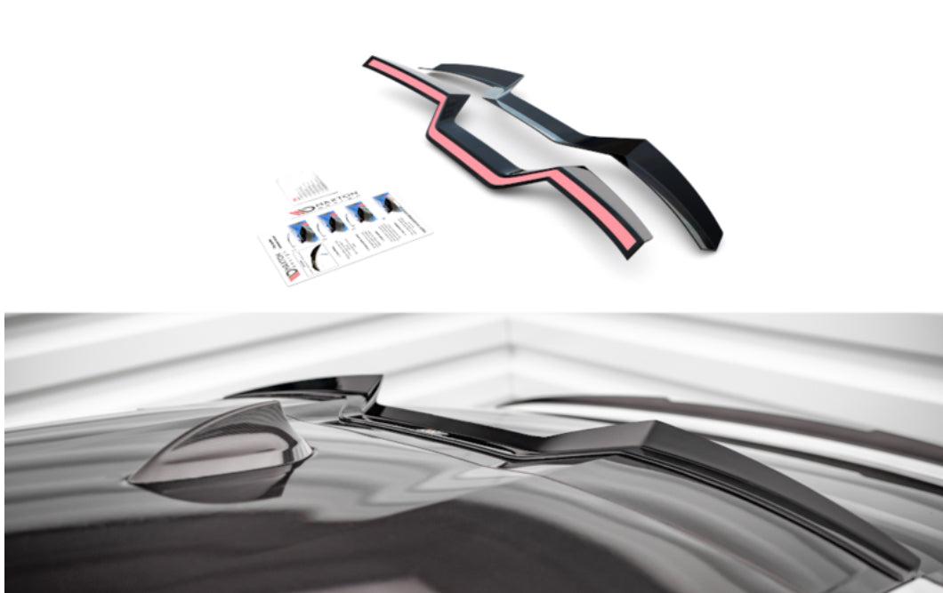 BMW X6 G06 19- kiiltävän musta takaspoileri Maxton Design