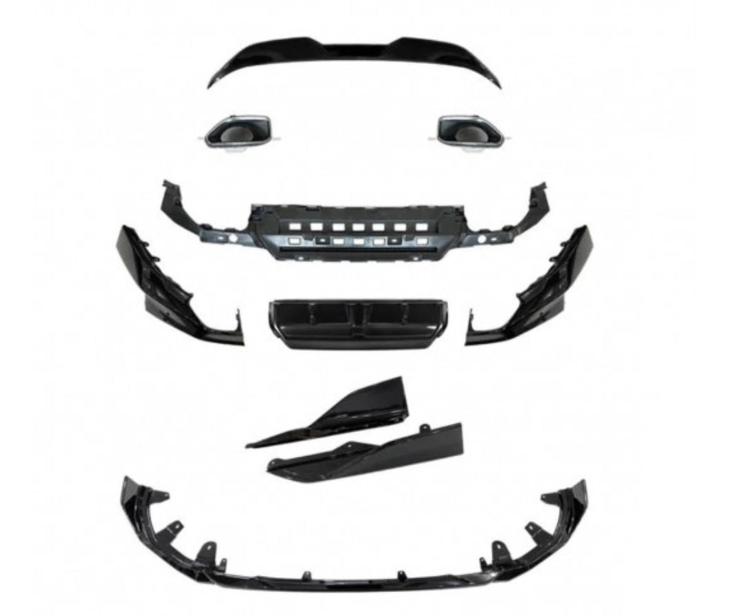 BMW G42 M240i Style kiiltävän musta Performance Aero kit