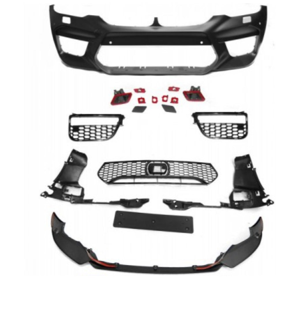 BMW G30 17-20 5-sarja sedan touring M5 look etupuskuri etulipalla