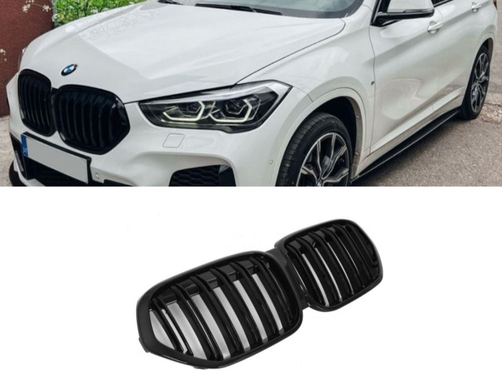 BMW X1 F48 Lci M-look kiiltävän mustat munuaiset