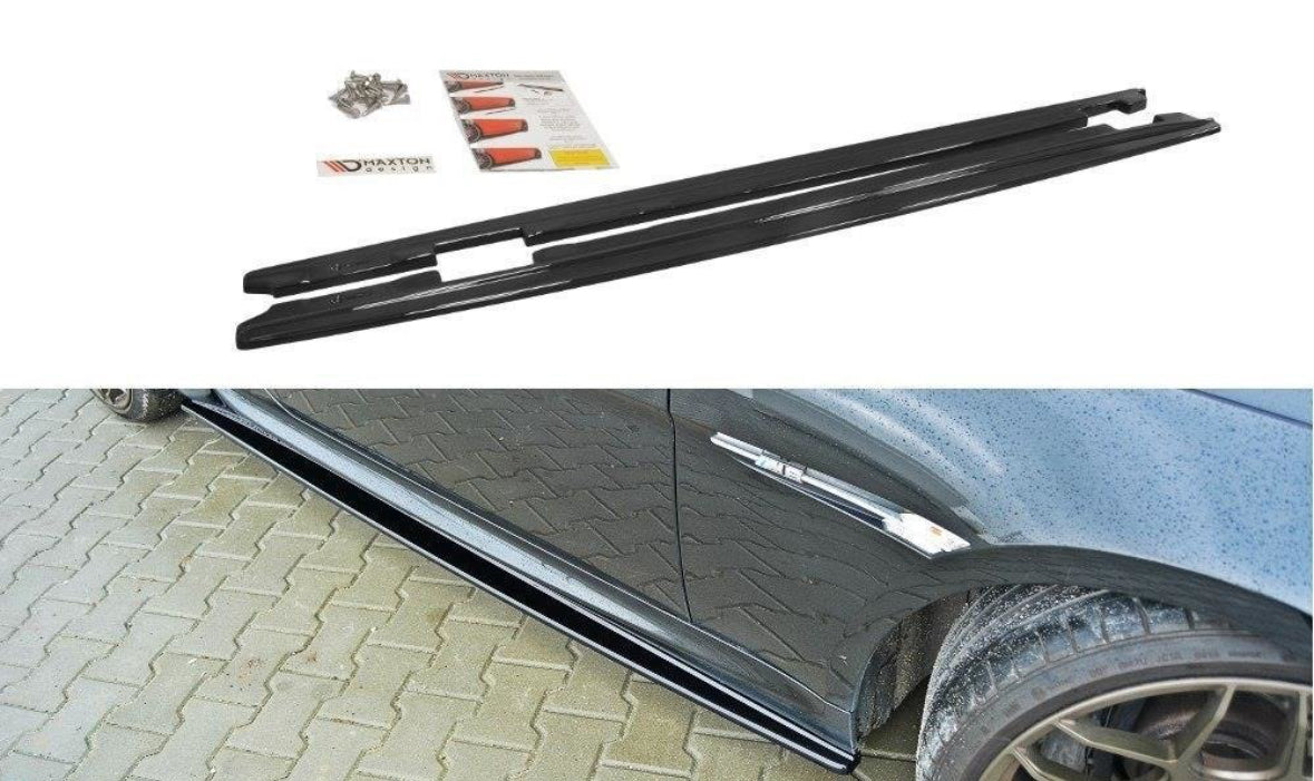 E63, E64 Maxton design kiiltävän mustat helmalipat