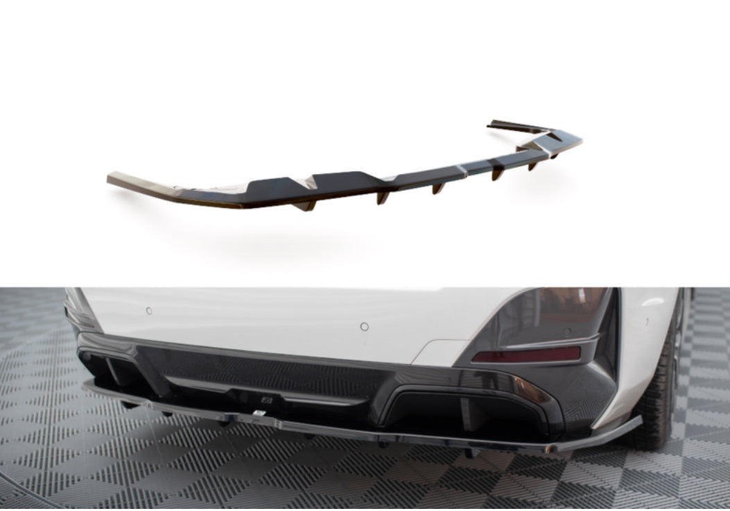BMW i4 G26 21- M-Sport takapuskurin kiiltävän musta diffusori Maxton Design