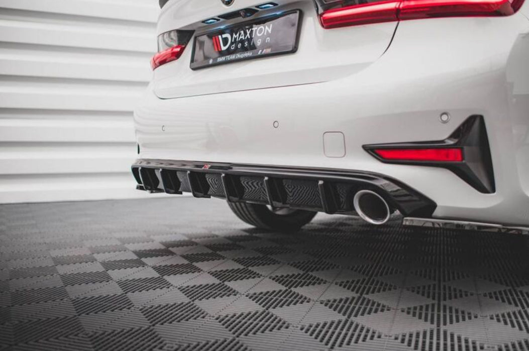 BMW G20 G21 19- vakiotakapuskurin kiiltävän musta diffusori Maxton Design