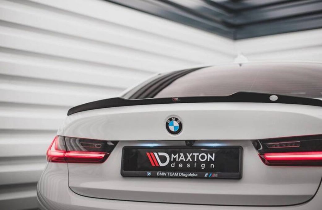 BMW G20 sedan 19- kiiltävän musta takaspoileri Maxton Design