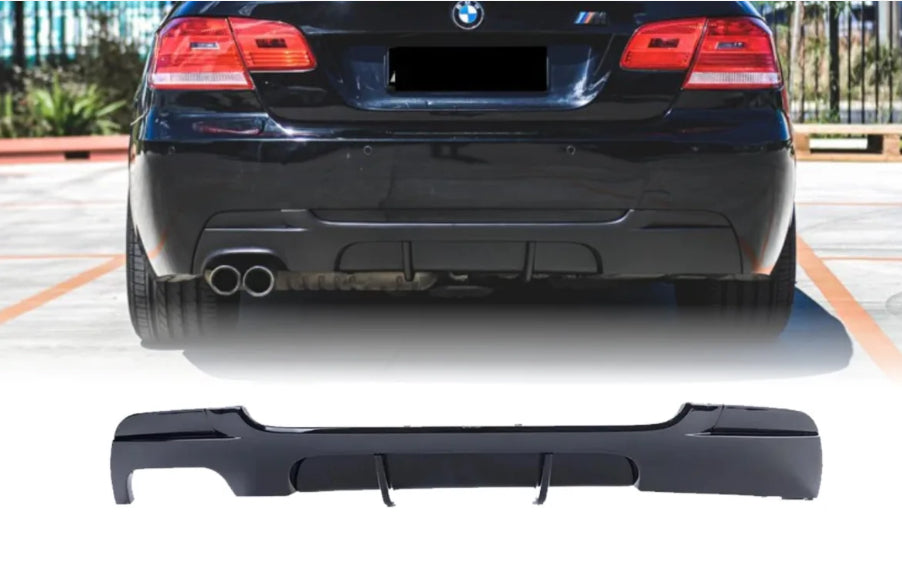 E92, E93 ///M-performance kiiltävän musta takadiffuusori