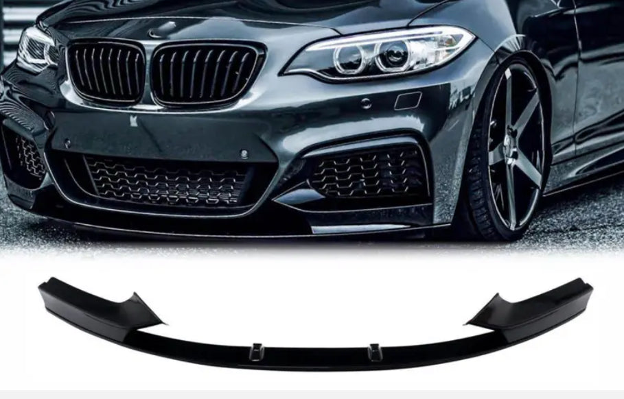 F22, F23 ///M-performance kiiltävän musta etulippa