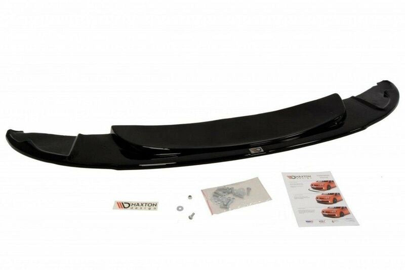 BMW E81 E87 04-08 M1 etupuskurin kiiltävän musta splitteri / etulippa Maxton Design