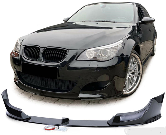 BMW E60 E61 03-10 M-performance etulippa kiiltävän musta