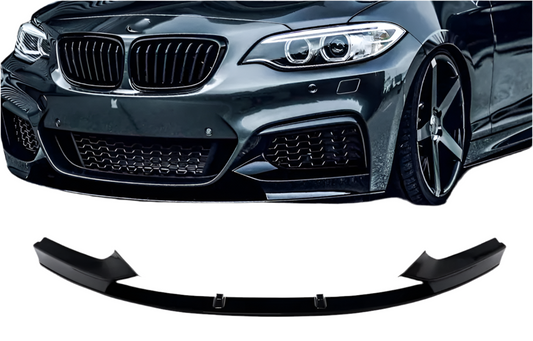Bmw F22 F23 M-perfomance look kiiltävän musta etuspoileri