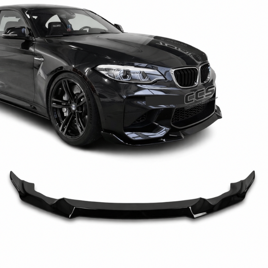 BMW M2 F87 CS-Style kiiltävän musta etuspoileri