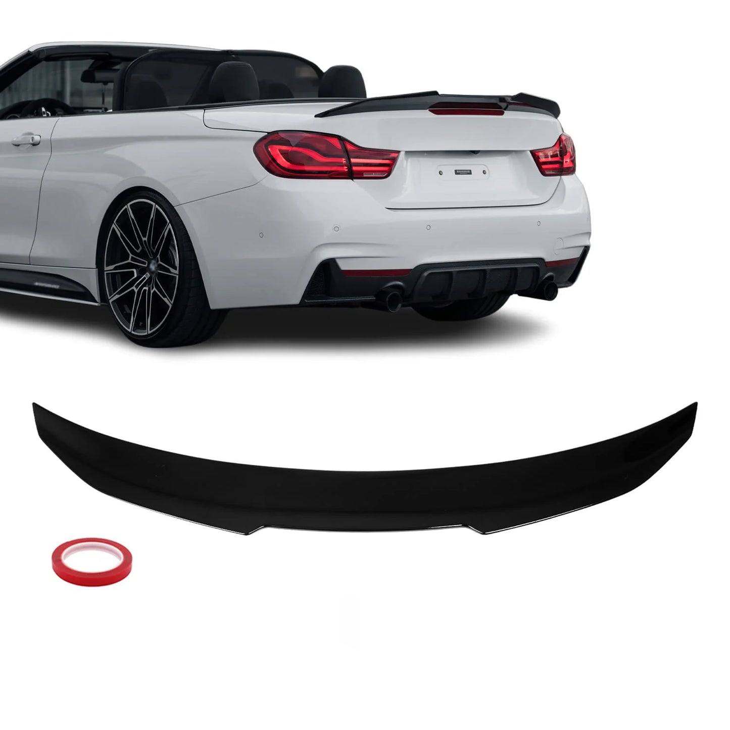 BMW F33/ F83 PSM-look takaspoileri kiiltävän musta