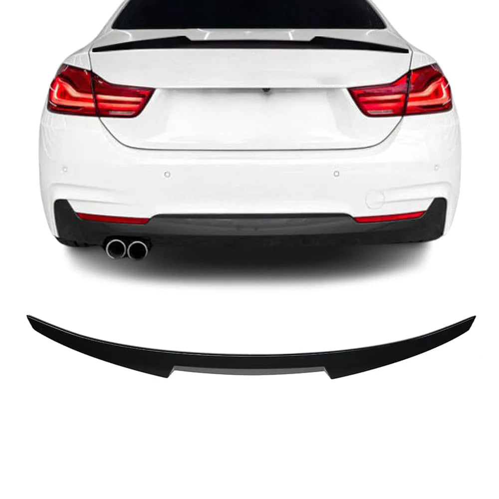 BMW F32, M4 Look takaspoileri kiiltävän mustana