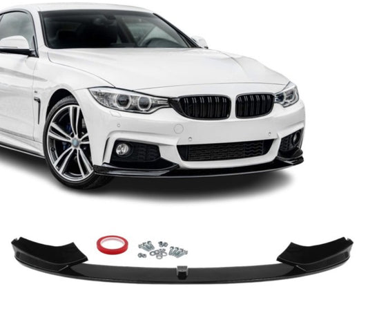 BMW F32/F33/F36 Vahvistettu M-performance kiiltävän musta Etuspoileri