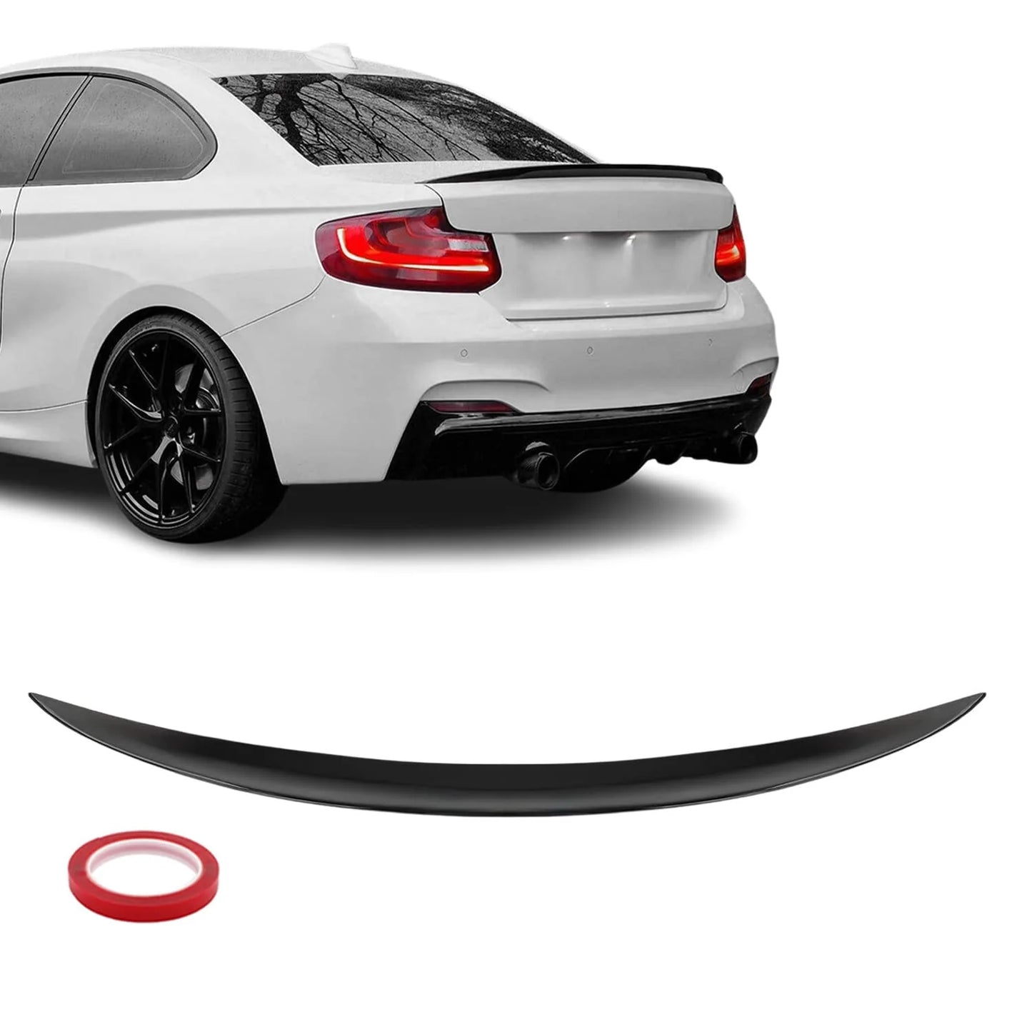 BMW F22 M-performance look takaspoileri kiiltävän musta