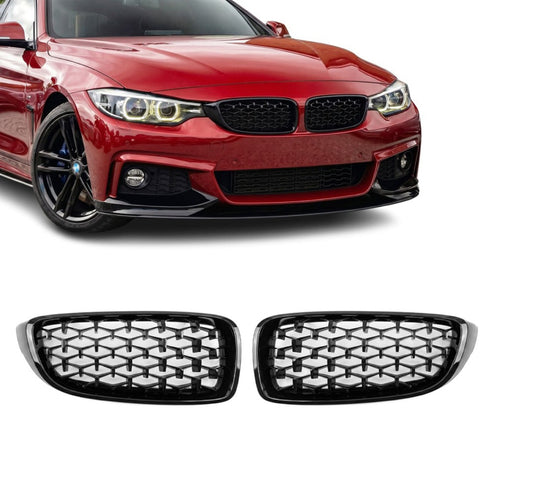 BMW F32 F33 F36 F80 F82 F83 Diamond Munuaiset Kiiltävä Musta