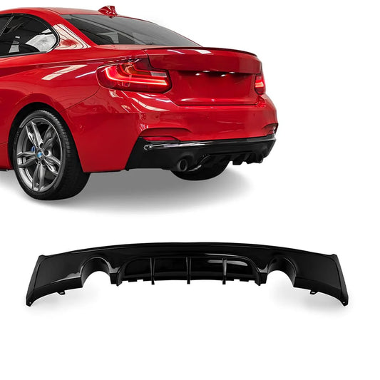 BMW F22 F23 M-performance kiiltävän musta takadiffuusori
