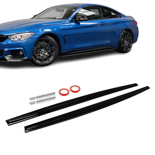 BMW F32 F33 F36 M-performance kiiltävän mustat helmalipat