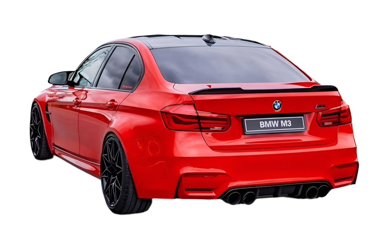 BMW F30 CS-style kiiltävän musta takaspoileri