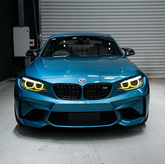 BMW F22 F23 F87 M2 keltaiset DRL valot xenon