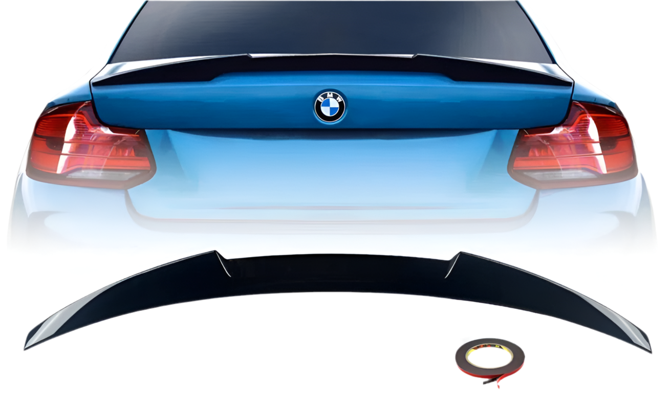 BMW F22 M4 -look takaspoileri kiiltävän musta
