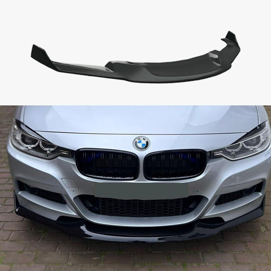 BMW F30 / F31 MAD Style kiiltävän musta etulippa