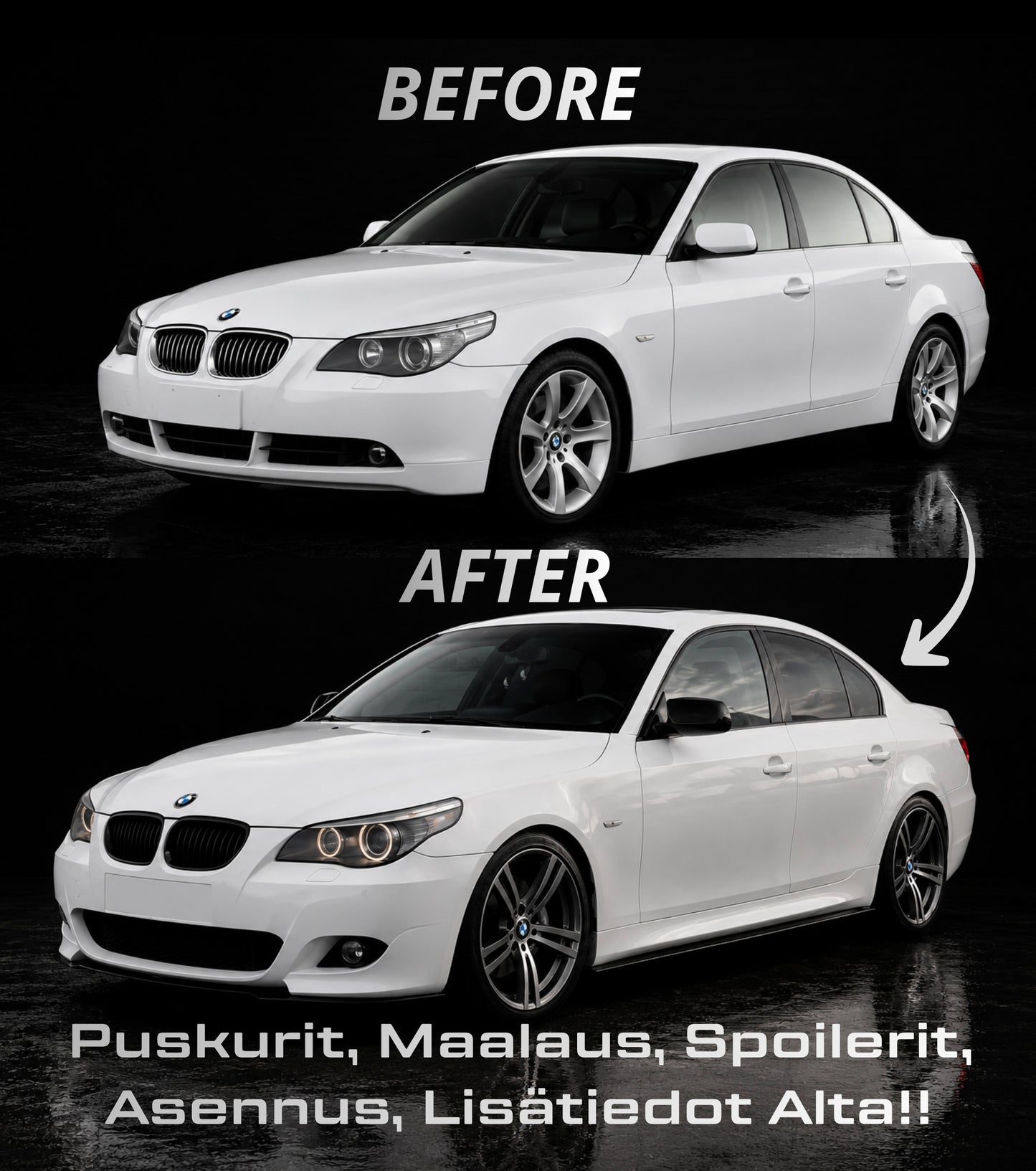 BMW E60 / E61 M-sporttaus Setti | FULL BUILD