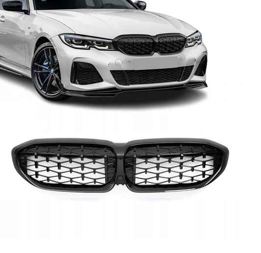 BMW G20 G21, vm, 22--> LCI kiiltävän mustat Diamond munuaiset