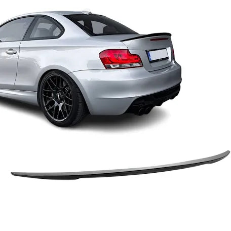 BMW E82 M-Performance takaspoileri kiiltävän Musta