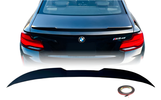 BMW F22 CS-style kiiltävän musta takaspoileri