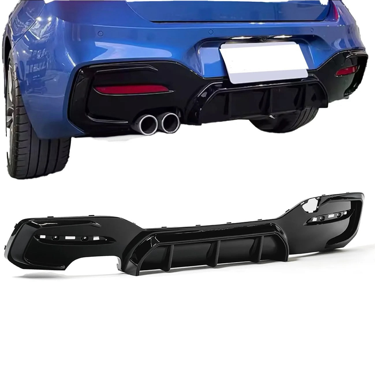 F20 F21 LCI M-performance takapuskurin diffuusori kiiltävän musta