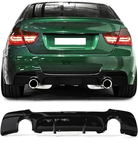 BMW E90 E91 335 M-performance kiiltävän musta takadiffuusori