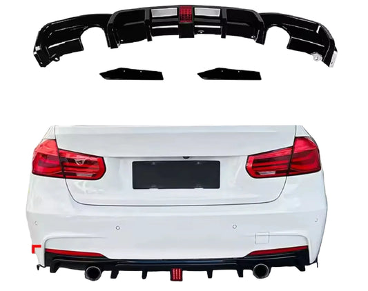 BMW F30 F31 Diffusori + splitterit, jarruvalolla kiiltävän musta