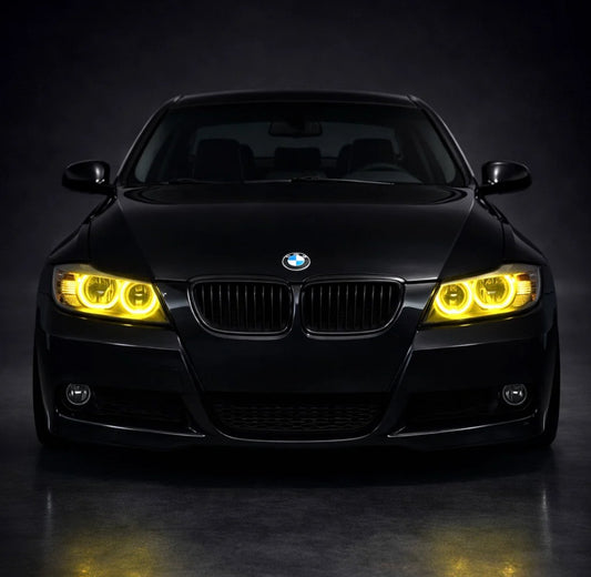 BMW E90 E91 LCI keltaiset DRL valot