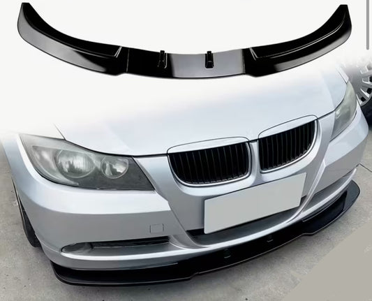 BMW E90 / E91 Pre Lci 05-08 Kiiltävän musta vakiopuskurin lippa