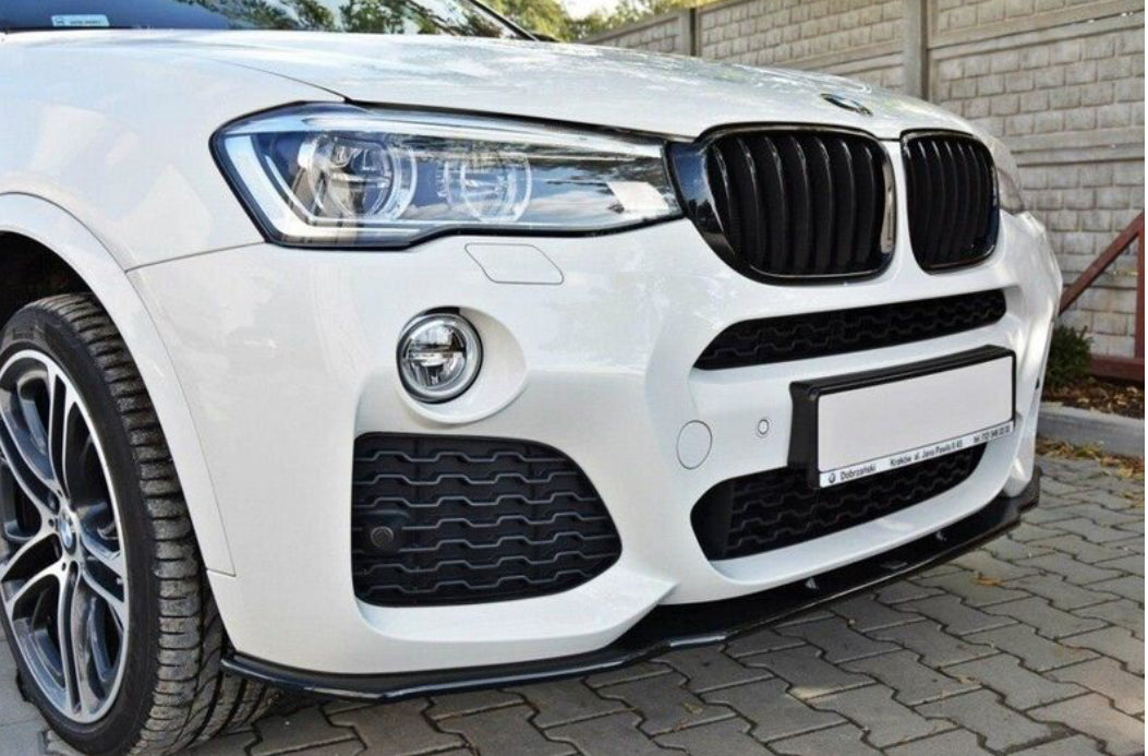 BMW X4 F26 14-17 M-Sport etupuskurin splitteri lippa spoileri Maxton Design