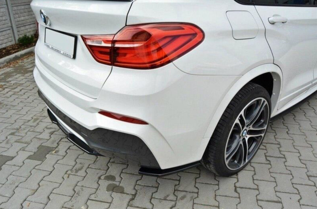 BMW X4 F26 14-17 M-Sport takapuskurin kulmapalat splitterit Maxton Design