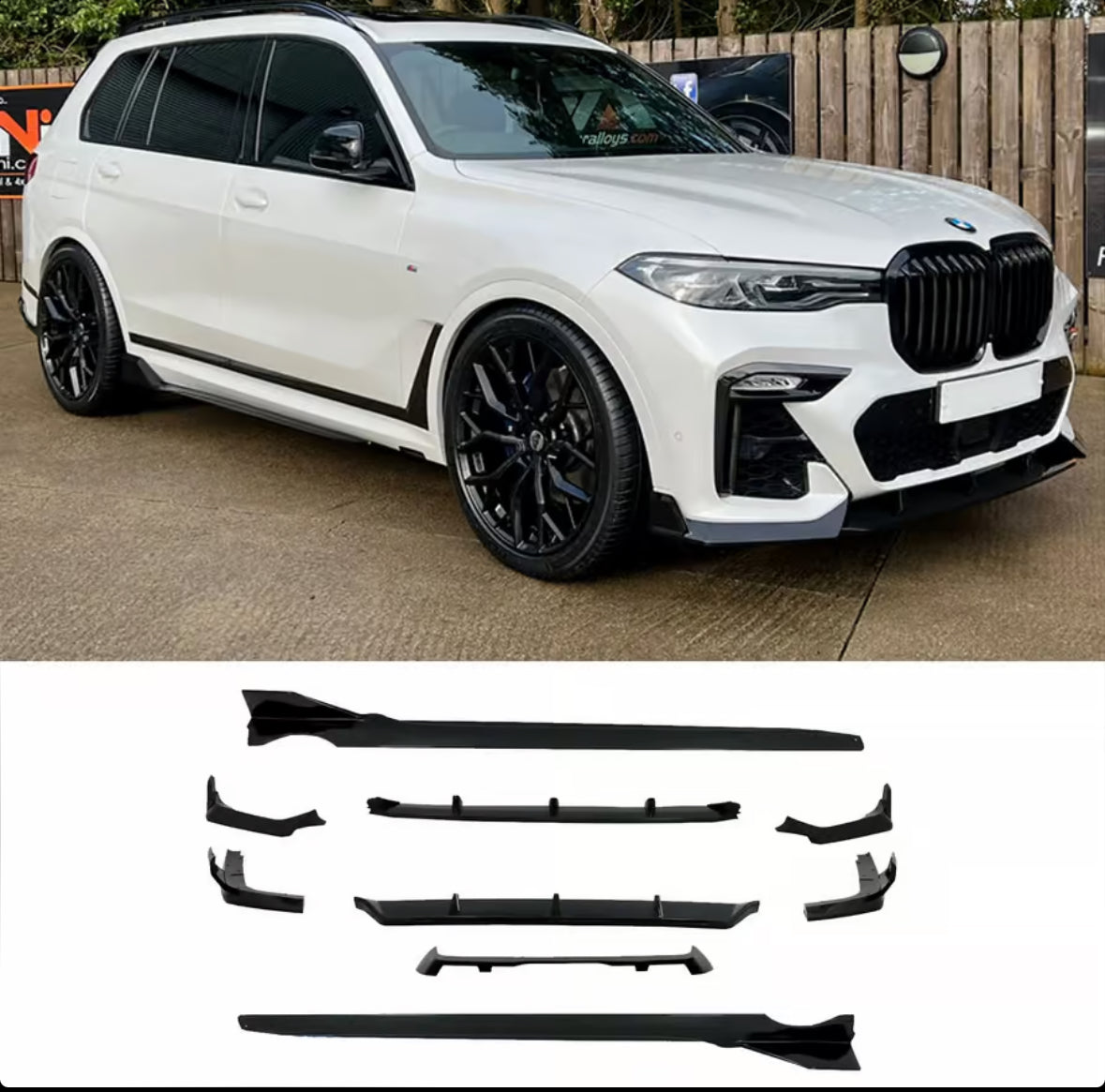 Bmw X7 G07 M-Look Black Knight Aero Kit